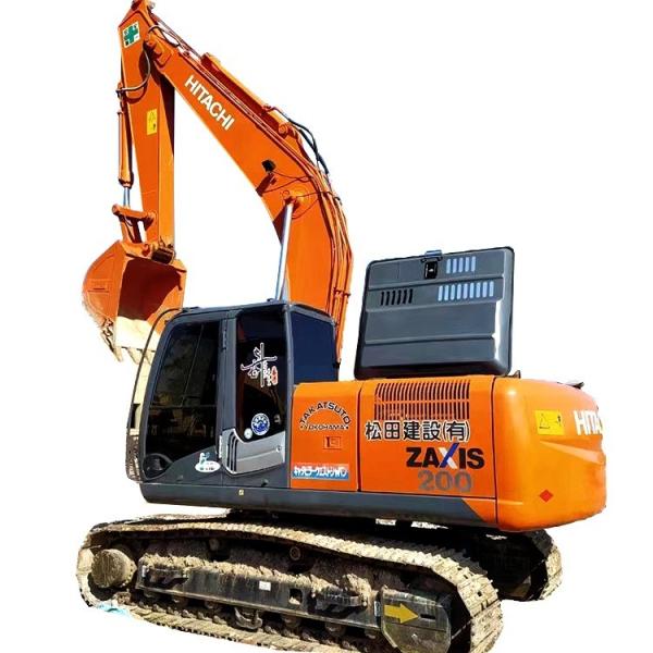 98% Nova Excavadora Usada de Alta Qualidade Hitachi ZX200 Bom Desempenho Máquina de Escavação de Construção de 20 toneladas