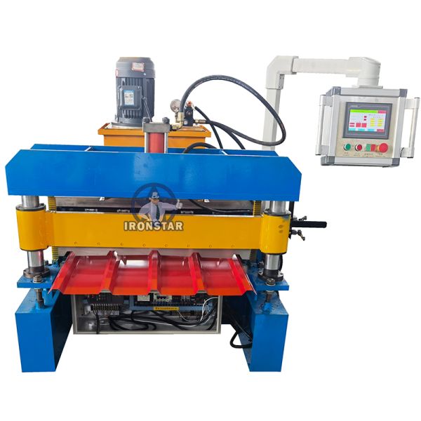 “Automatic 840 Roof Panel Cold Roll Forming Machine For Galvanized Steel & Color Coil 840 IBR Metal Roof Panel Roll Forming Machine Construction Material Making Machinery ”