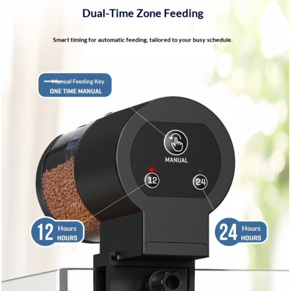 Vacation Automatic Fish Tank Feeder Digital Timer Aquarium Turtle Food Dispenser