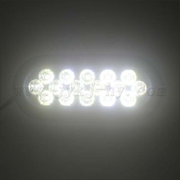 12V 24V 6 inch Oval LED Tail Lights for Truck Trailers Strobe Flashing Warning Lights