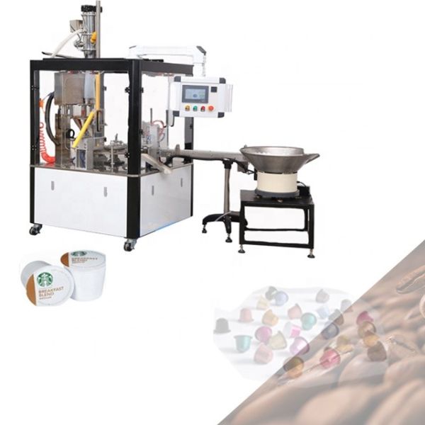 1-15 g Máquina de embalaje de café en polvo fácil de usar para pequeñas empresas con velocidad de cápsulas de una sola fila de hasta 40 tapas por vez