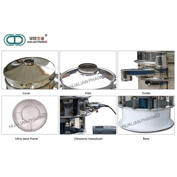 SUS304 316L Pharmaceutical Granulation Equipments / Vibratory Sieve Separator