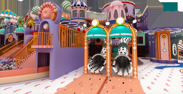 Équipement de terrain de jeux intérieur commercial pour enfants de 3 à 12 ans