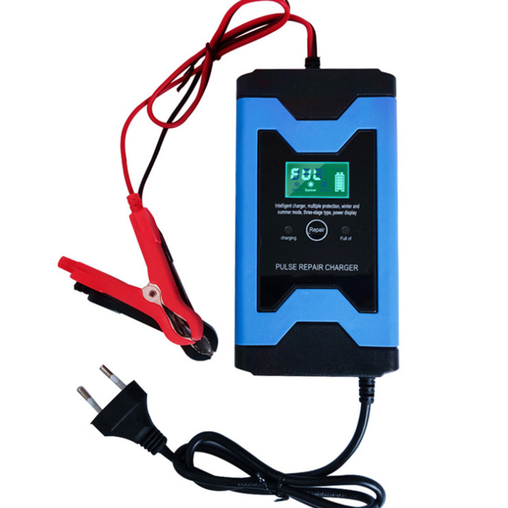 12v 6a Battery Charger for Car Motorcycle 4-100AH Lead Acid Battery No Charging Port