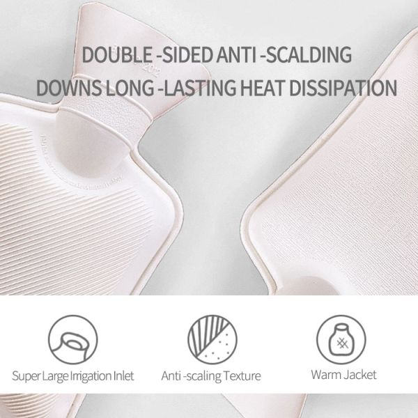 Связанные прочные покрывают горячую резиновую сумку 1000 Ml