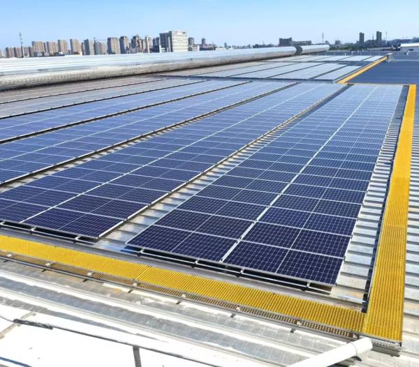 40*40*30mm Solar roof top panel mesh pedestrian walkway fiberglass grating FRP solar walkway