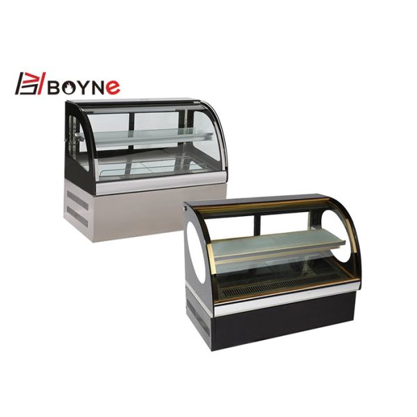 550W Fan Cooling Cake Display Case With Adjustable Toughened Glass Shelves