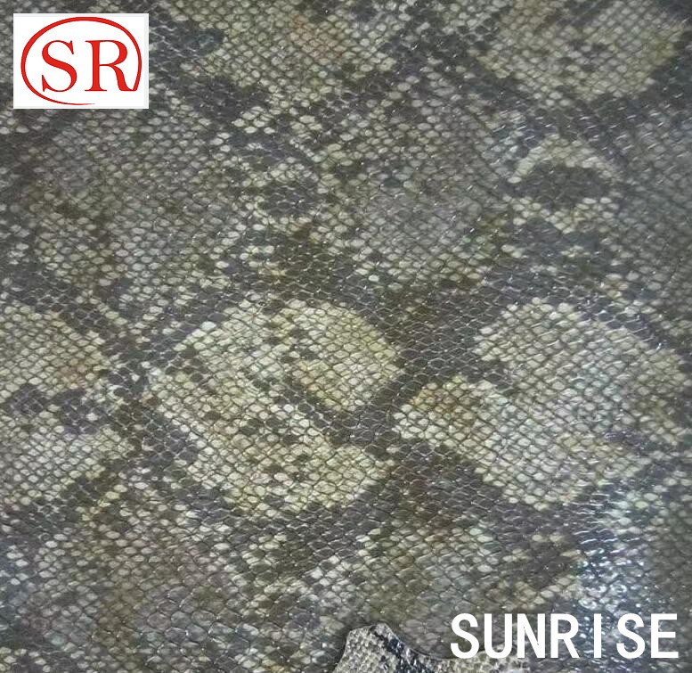 2026 New Design Real Animal Leather Hide Hair on Snake and Leopard Printed Leather Fabric