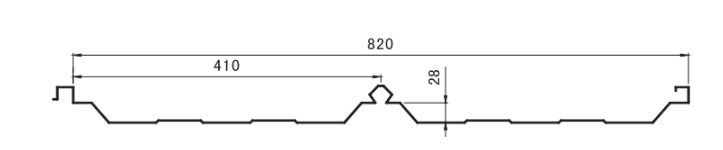 8.4*1.45*1.2M Cold Joint Hidden Roof Panel Roll Forming Machine PLC Control
