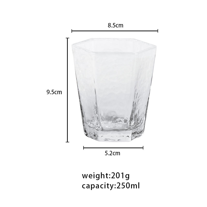 Кадмий свободное 250мл освобождает кристаллические чашки стекла шестиугольника