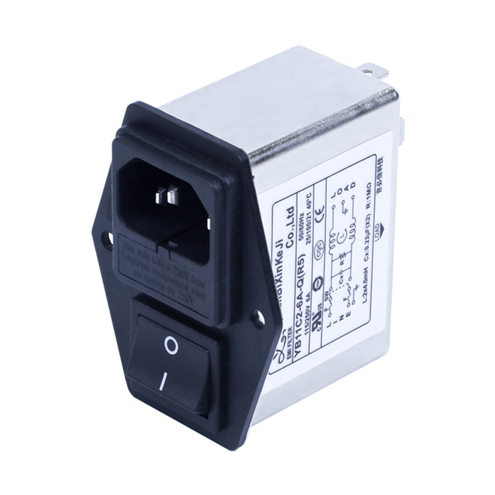 Фильтр входа силы фильтра 1A входа EMI IEC низкоточный для медицинского оборудования