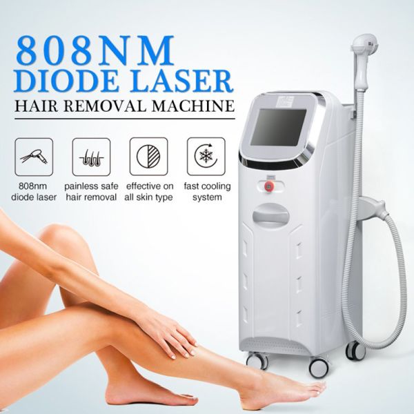 Beauty 808nm Diode Laser Hair Removal Machine Triple Wavelength Silver Edge 400W