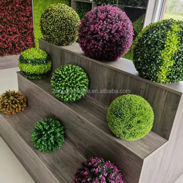 Ajardinando a decoração de Milan Artificial Plant Balls Festival do hotel