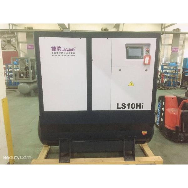 415V/380V/220V/60HZ/50HZ 10HP Screw Air Compressor with Air Receiver and AC Power Source
