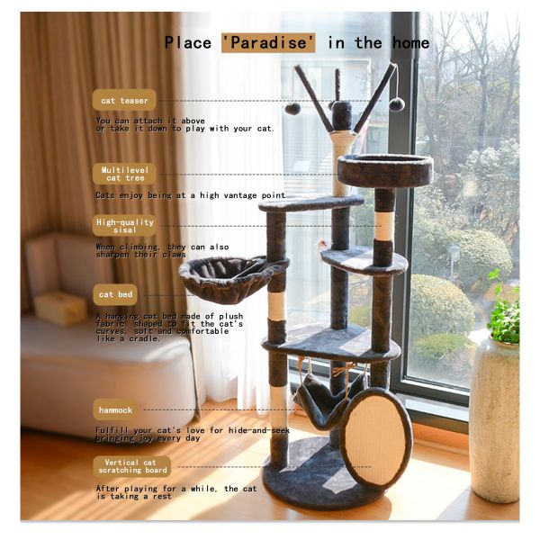 Sale Cat Scratching Board for Playing and Sleeping Large Tall Cat Climbing Frame