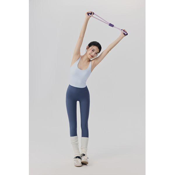 Premium Seamless Yoga Leggings for Women High Waist Stretch Workout Pants in Black for Gym and Fitness