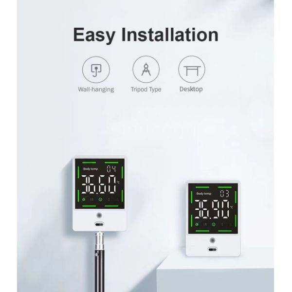 Бесконтактный цифровой термометр пальмовой руки с ЖК-дисплеем и функцией сигнализации о лихорадке