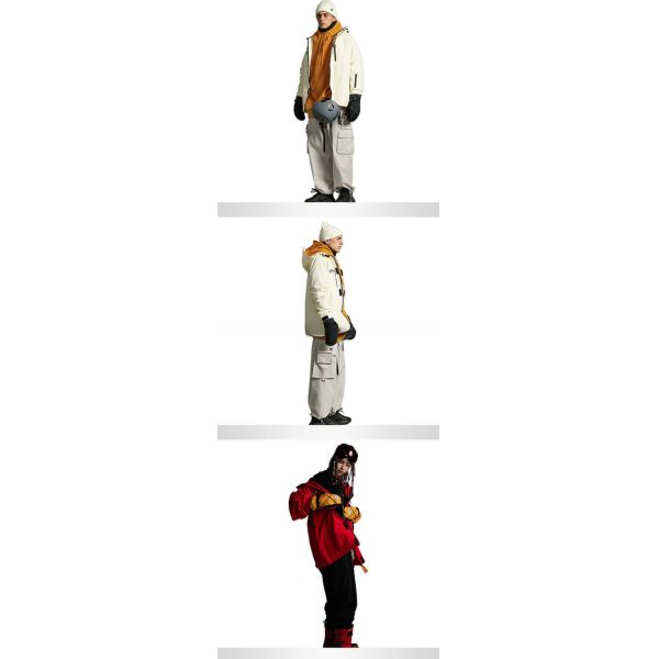 Waterproof 10 Material Technology Durable Breathable Snowboarding Pants for Skiing