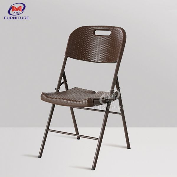 Garden Black Portable Plastic Folding Chair And Table For Dining