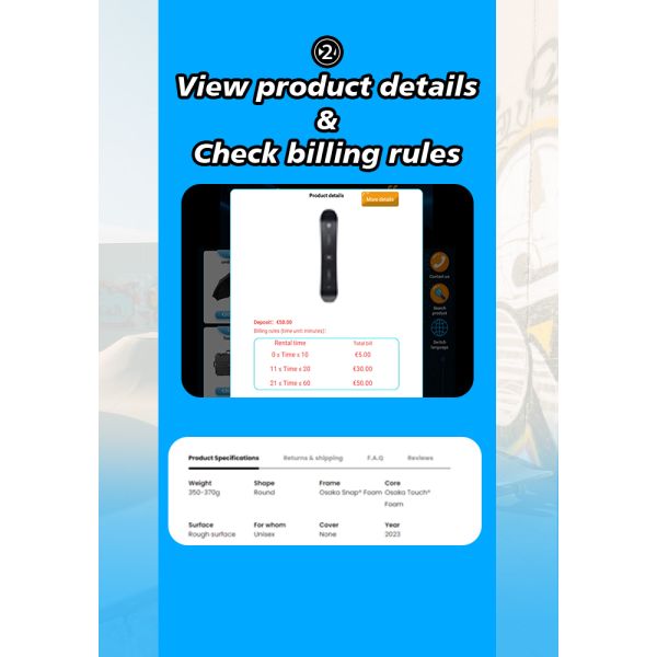 Ski Resorts Smart Snowboard Rental Locker Vending Machine With Rental System