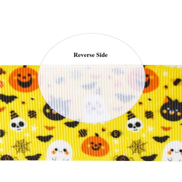 Хэллоуинский укладка крупнозернистая лента оптом для индивидуальных волос луки и партийные принадлежности