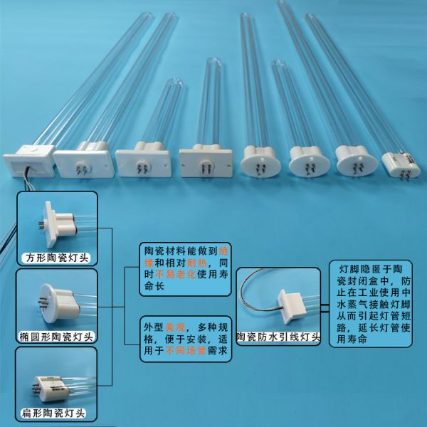 ozono uvc industrial del tubo del tratamiento del gas inútil del humo agotado de 150 vatios