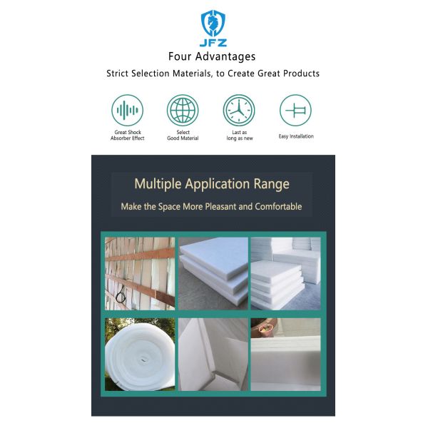 Eco Friendly Soundproof Polyester Wool Insulation Board For Room Decor