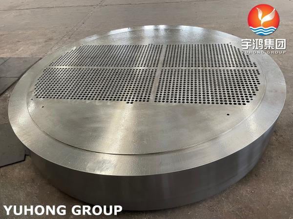 ASTM A516 Gr.70 Gr.70N Carbon Steel Stationary Tubesheet For Heat Exchanger Parts