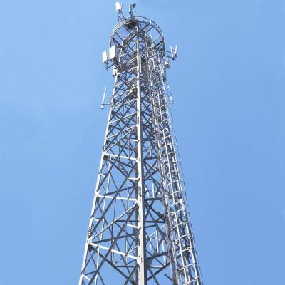 Q235 Galvanized Lattice Steel Towers Free Standing Distribution