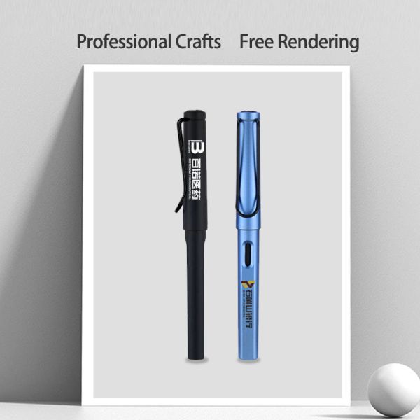 Colorful Plastic Signature Pen Matte School Gel Pens Promotion Gifts Custom Logo