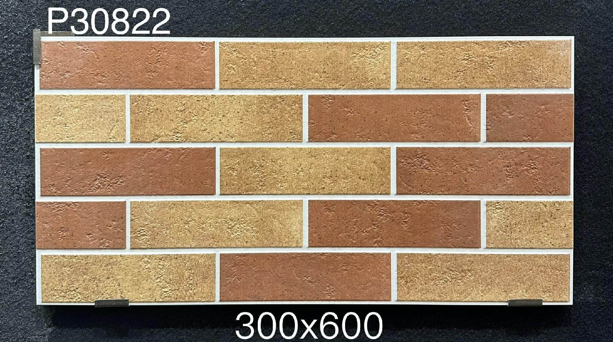 Stunning and Non-slip Red 300x600mm Ceramic Exterior Wall Tiles W.A 1~3% for Hotel and Villa