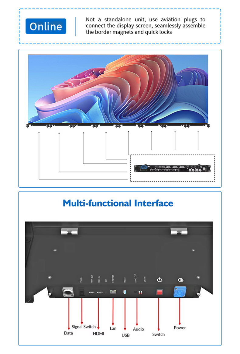 Foldable LED Poster P2.5 GOB Poster LED Screen Hd Display Stand Totem Double-sided Free Standing Led Poster Screen for Shopping Mall