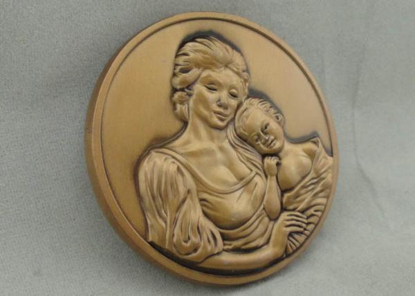 Antique Gold Russia Personalized Coins , 2.0 inch Full 3D Zinc Alloy Coin