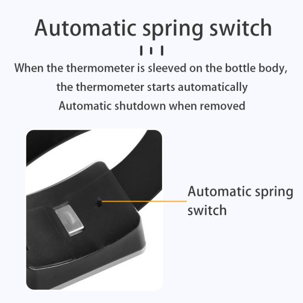 TL8028 Digital Temperature Measurement Band Wine Thermometer for Wine Bottles Digital Wine Temperature Gauge