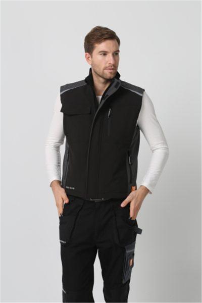 Velcro Fastener Winter Work Vest , Wind Proof Winter Body Warmer