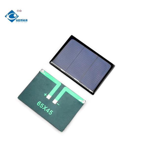 0.43W personalizou o carregador poli ZW-6545 dos painéis solares de bateria de lítio de Mini Epoxy Solar Panel 1.5V
