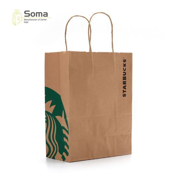 Fancy Customized Black Luxury Gift Kraft Paper Shopping Bags