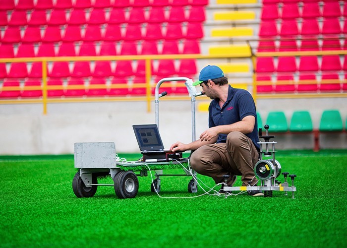 Футбольная искусственная трава 60 мм 120 швов / м Наружная поддельная трава для футбольного поля