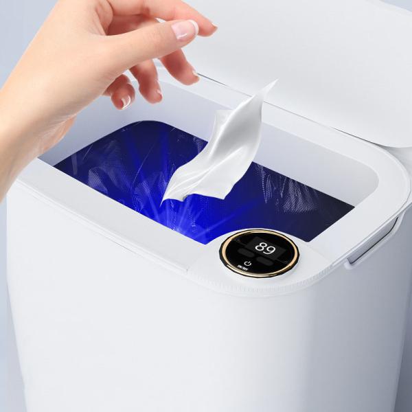 18L/20L Drawstring Packaging Intelligent Induction Multiple Induction Modes Large Capacity Electronic Sports Plastic Trash Can