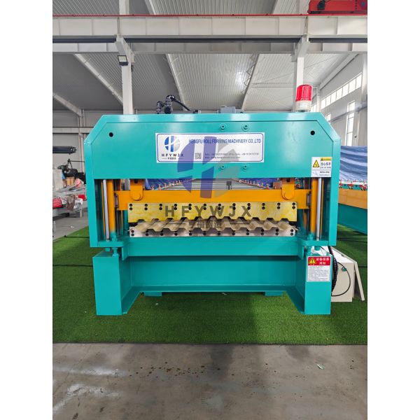 C21 Roofing Sheet Roll Forming Machine With 0.3–0.8mm PPGI Linear Guide High Precision And 23 Row