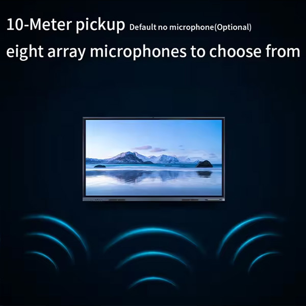 ETTO AI Education Board 4K Interactive Smart Display with AI Tracking Camera Voice Activated Auto Framing and TÜV Low Blue Light for Smart Classrooms