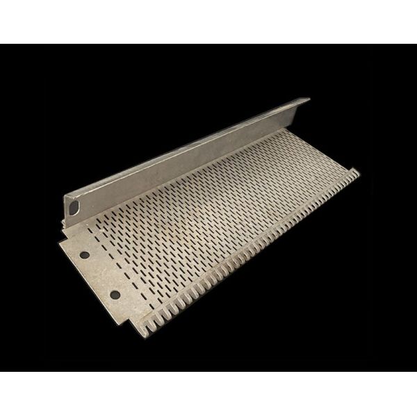 Industrial Tunnel Furnace Metal Stainless Steel 304 Baffle Plate Link Chain Perforated Plate Conveyor Mesh Belt ss316