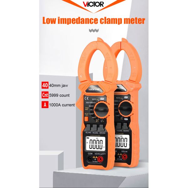 VFC True RMS NCV VICTOR 1000V 1000A Digital Clamp Meter 5999 Counts