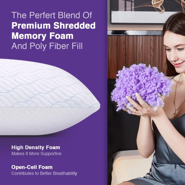 Upgrade Your Sleep Experience with Our Adjustable Firmness Cooling Memory Foam Pillows