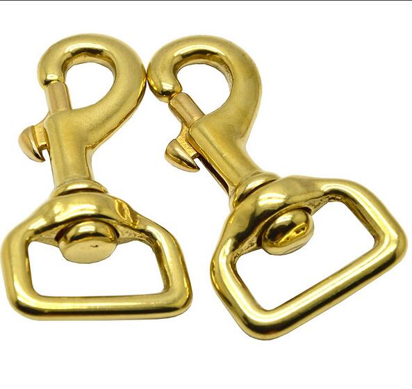 Solid Brass Swivel Snap Hooks