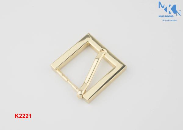Zinc Alloy SMetal Belt Buckle Heal Bar Roller Pin Belt Buckle Light Gold Color For Bag