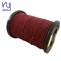 Fil de Litz en cuivre recouvert de polyester rouge 2USTC-F 0,1mmx200 brins