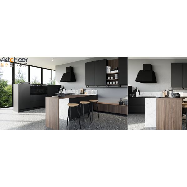 Eco-Friendly Modern Design U Shape Kitchen Cabinet with 5 Year Warranty and Modular Kitchen Island