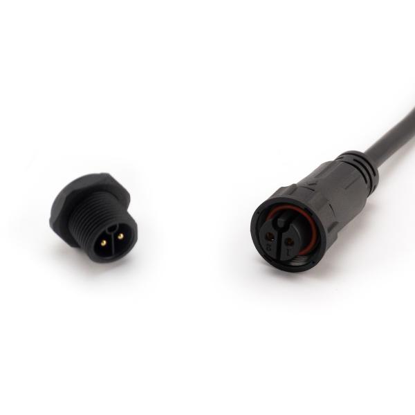 Nylon Outdoor Waterproof Connector ,  Ip67 2 Pin Waterproof Wire Connector