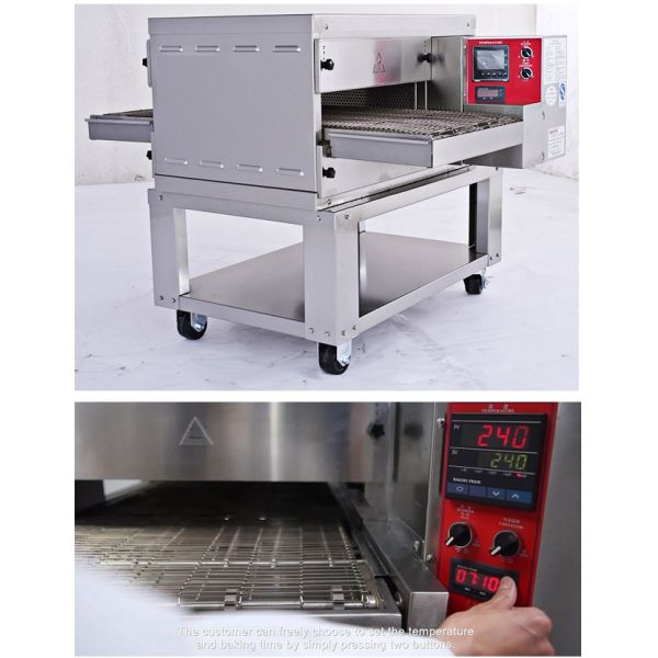 Jet Countertop Gas Pizza Oven , Conveyor Single Deck Industrial Electric Pizza Oven